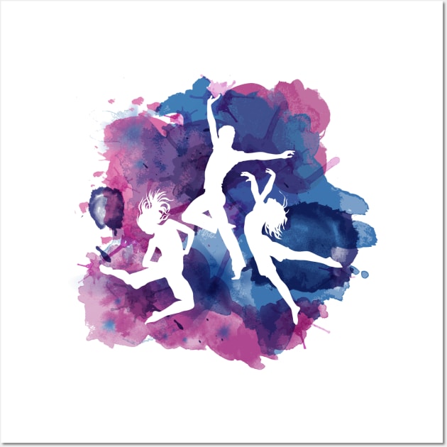 Silhouette Dancing People Wall Art by Mako Design 